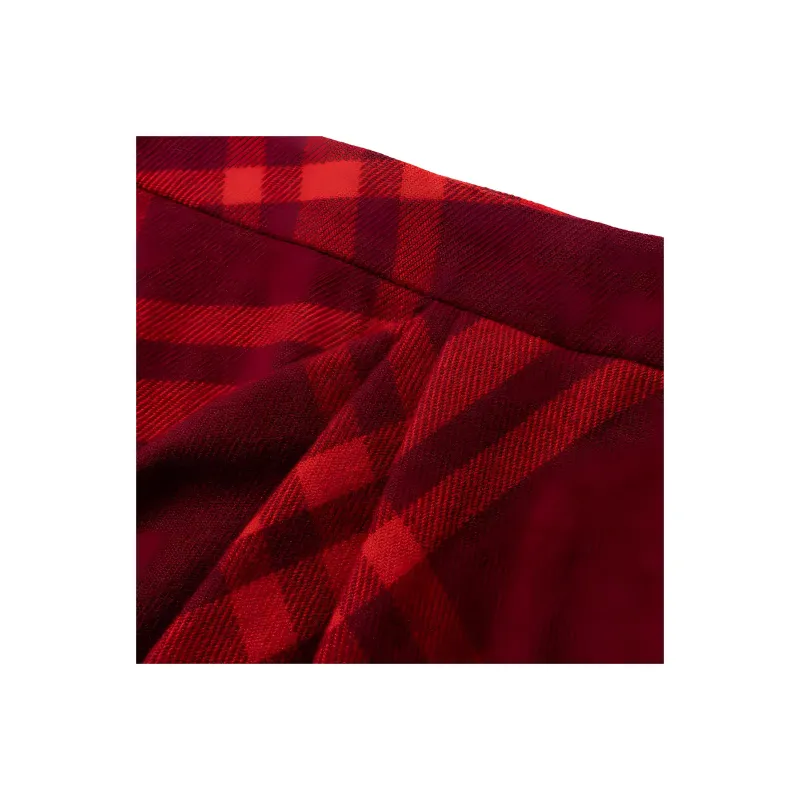 Burberry Plaid Pleated Mini Skirt-5