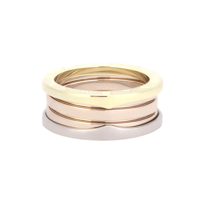 BVLGARI 18K Rose Gold, White Gold Rings Women's Multicolor-1