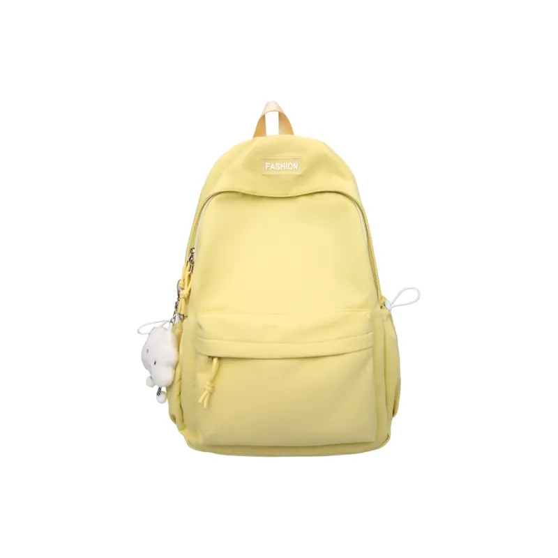 ROUNDOT Nylon Backpack Unisex Mint Green/Black/Lotus Color/Lemon/Lake Blue-15