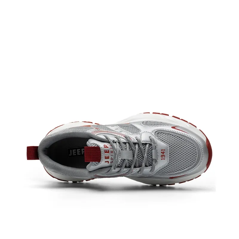 JEEP SPIRIT Slip Resistant, Abrasion Resistant, Breathable, Height Increasing Low Top Chunky Sneakers Men's-21