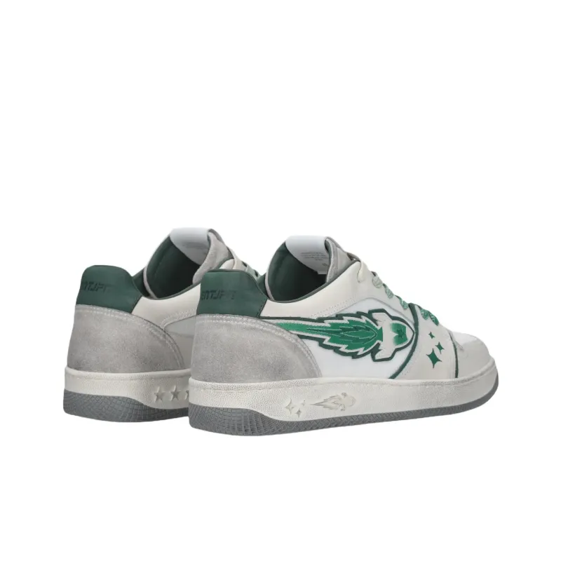 ENTERPRISE JAPAN Rocket Low Top Skateboard Shoes Unisex White Green-3