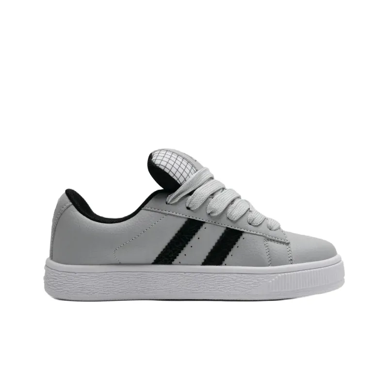 Teddy Bear Collection Non slip Lightweight Low Top Skateboard Shoes Unisex Gray-2