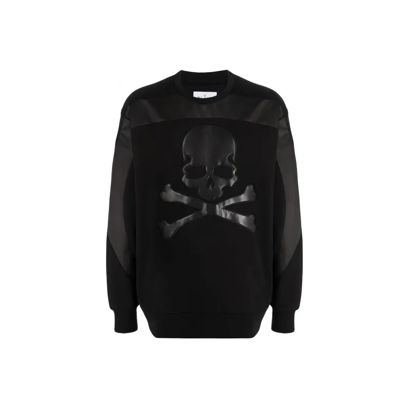 PHILIPP PLEIN Panelled Skull Sweatshirt-0