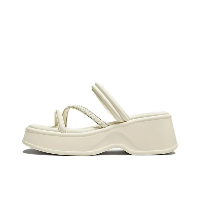 BASTO PU Polyurethane Cut Out Slide Slippers Women's-0