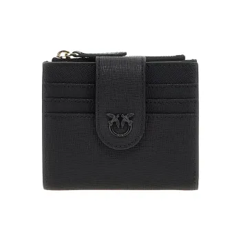 PINKO Calfskin Wallet Women's Black