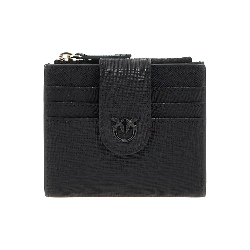 PINKO Calfskin Wallet Women's Black-0
