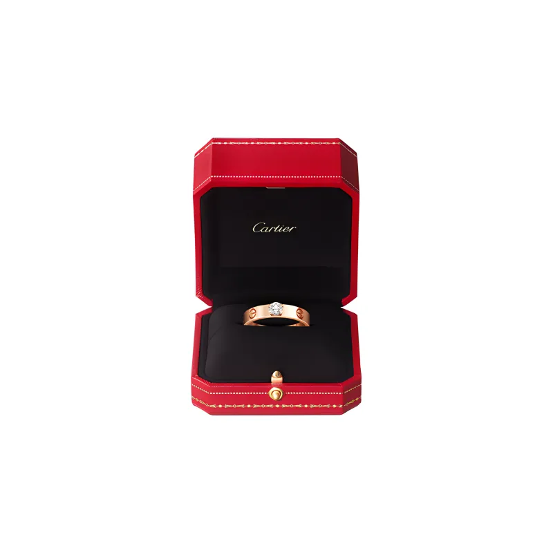 CARTIER 18k Rose Gold Diamonds Rings Women's Rose Gold-3