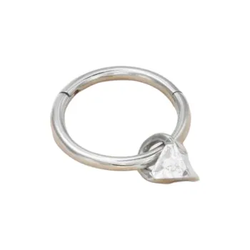 MARIA TASH 18K White Gold With Diamond Earrings Women's Silver