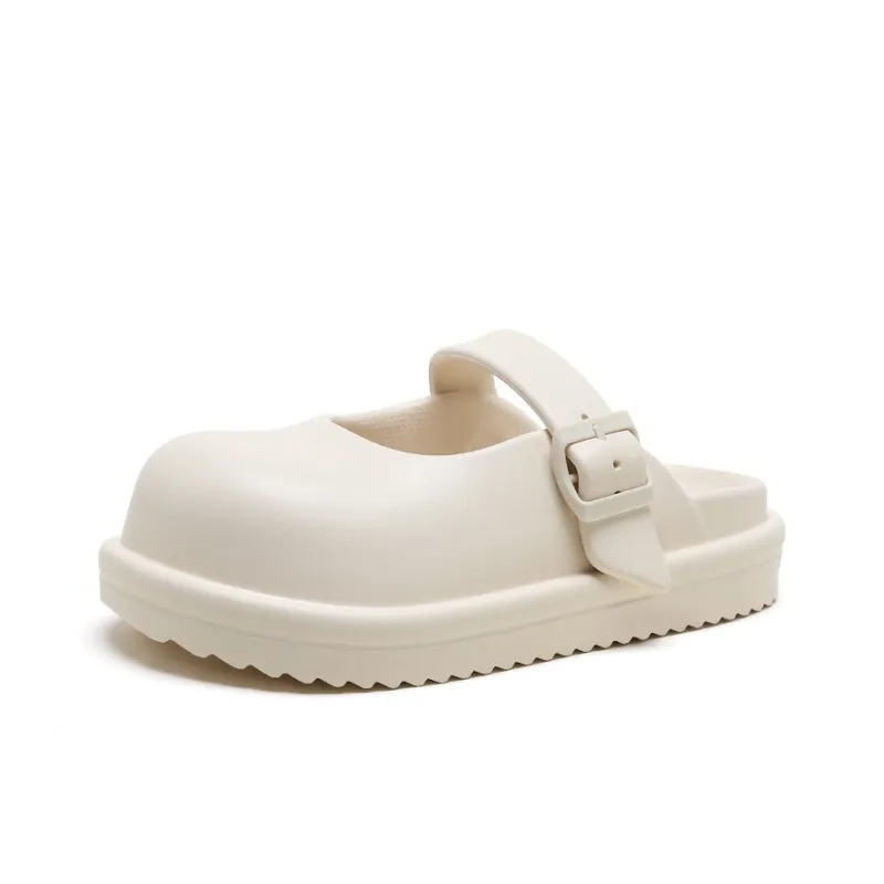 DAPHNE EVA Slip Resistant Wrap toe Slippers Women's Ecru-1
