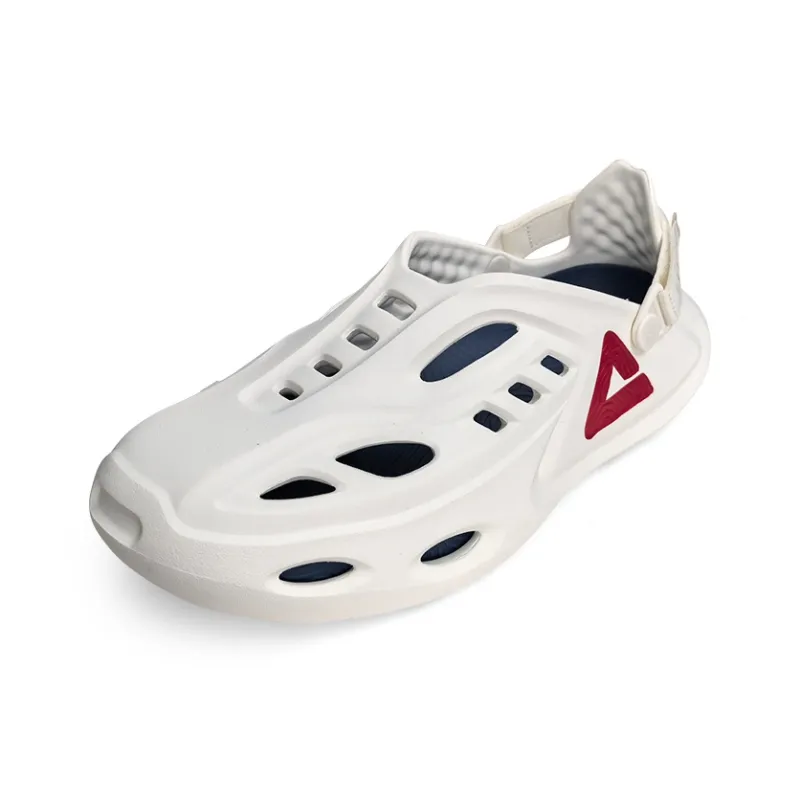 PEAK Pole Hole Shoes Clogs Men's White Basketball-2