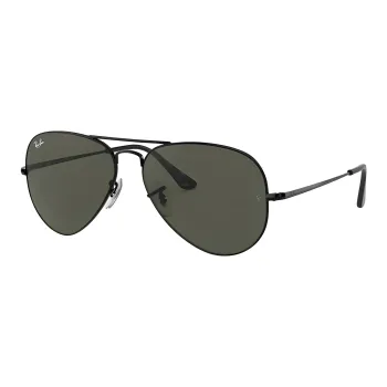 RayBan Metal Irregular Shape Sunglasses Unisex Black