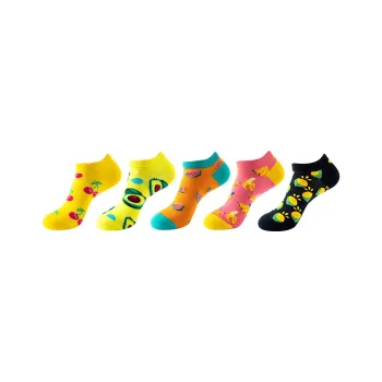 Yalu No Show Socks Unisex 5 Pack
