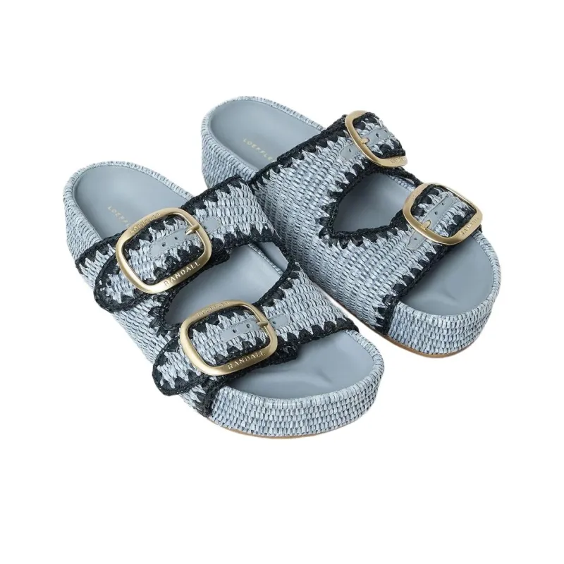 Loeffler Randall Slide Slippers 3.8cm Women's Blue-3