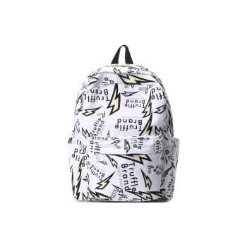 SEVENMOONS Nylon Backpack Unisex White/Gray/Black