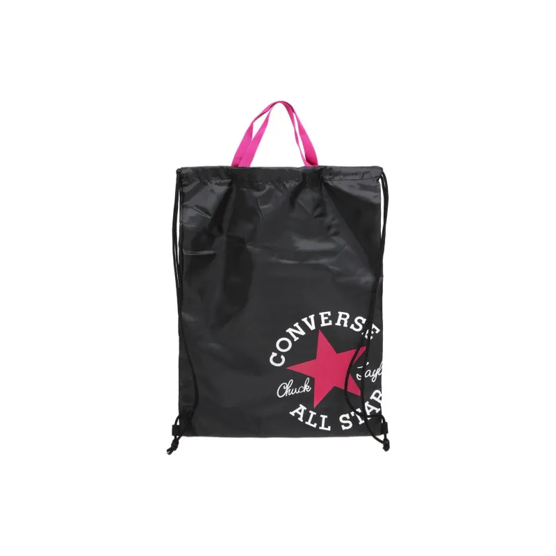 Converse Polyester Backpack Medium Size Unisex Black & Red-3