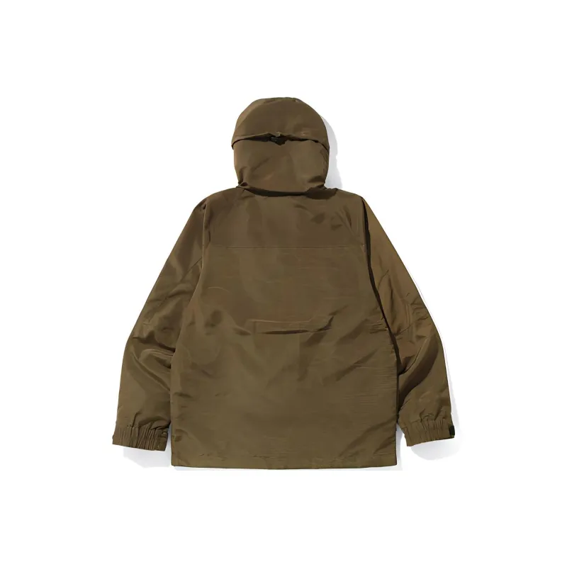 A BATHING APE Text Code Camo Hoodie Jacket-4
