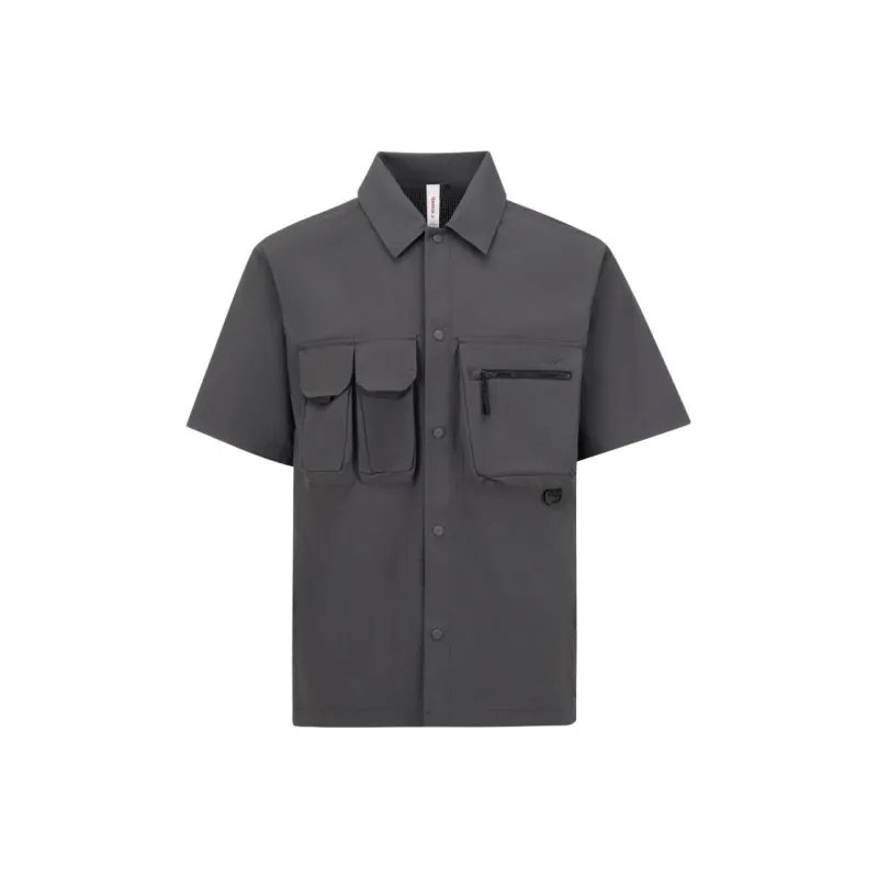 Reebok Shirt Men's Charcoal Black-0