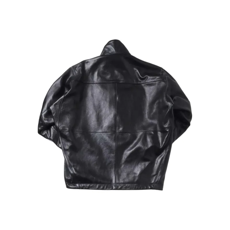 Doublet Leather Jacket Men's Black-1