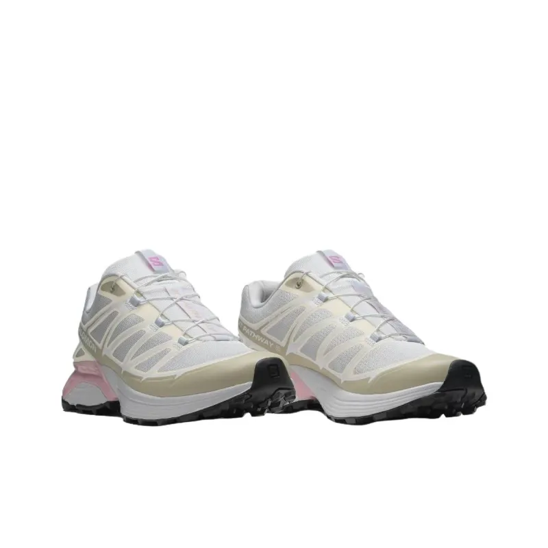 SALOMON XT Pathway 2 Slip Resistant And Breathable Low Top Casual Running Shoes Men's Ecru-2