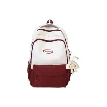 Yalu Nylon Backpack Unisex White/Light Yellow/Orange/Khaki/Pink