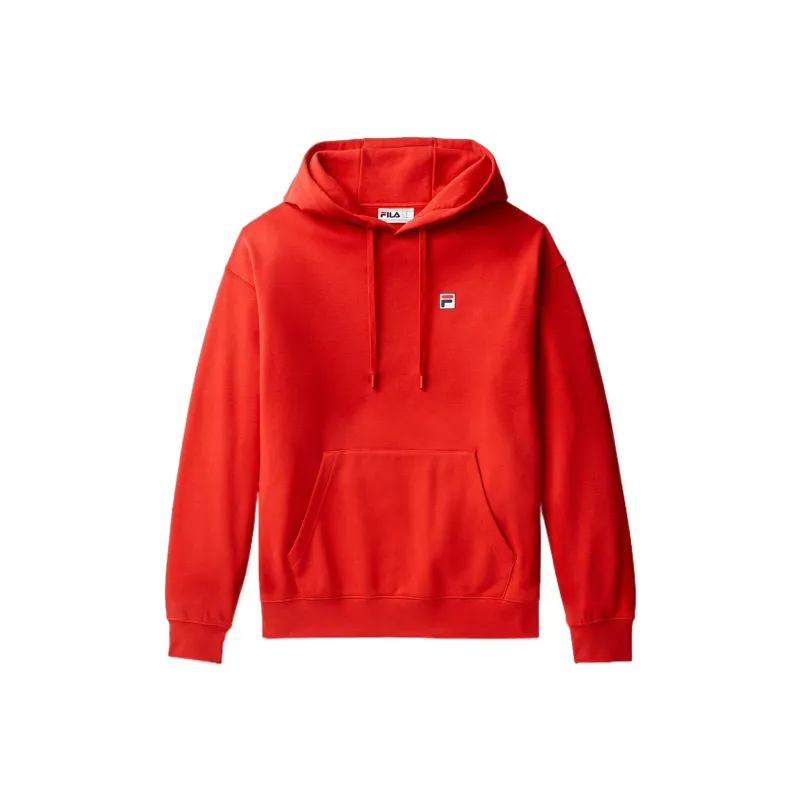 FILA Classic Relaxed Hoodie Sweatshirt Unisex Red 600-0