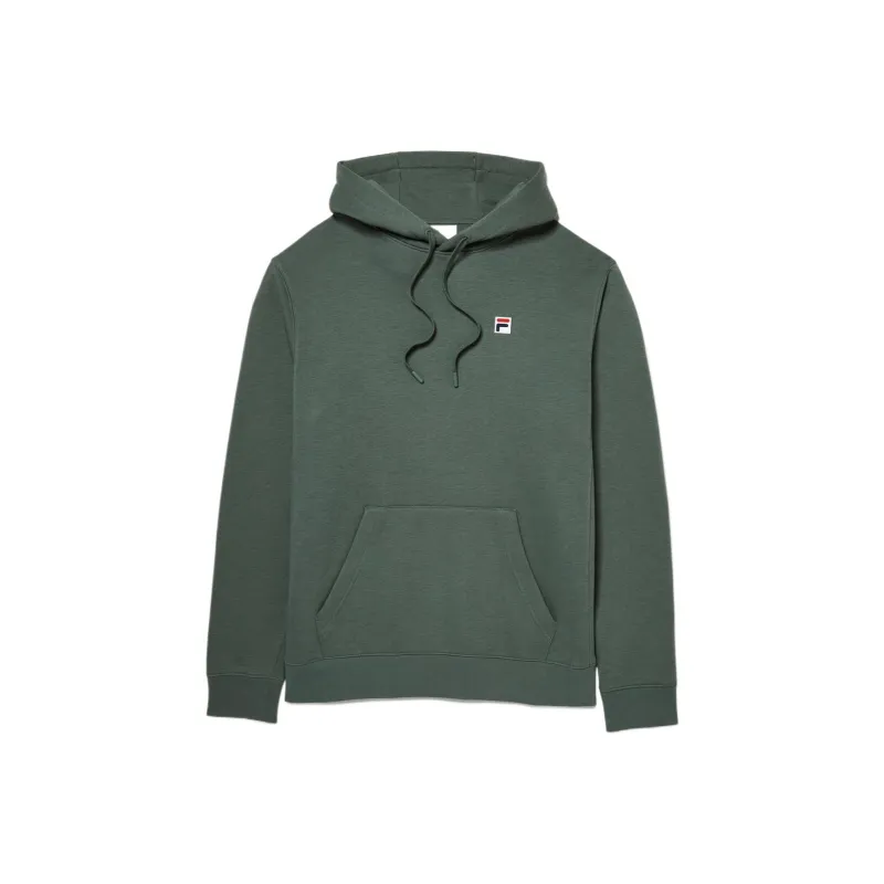 FILA Classic Pullover Hoodie Sweatshirt Men's Dark Green 300-0