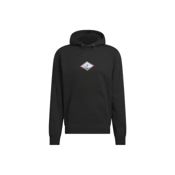 Adidas VERSATILE TECH GRAPHIC HOODIE Sweatshirt Men's Black