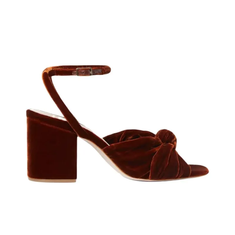 Loeffler Randall Fiamma One Strap Sandals 7.6cm Women's Red-1