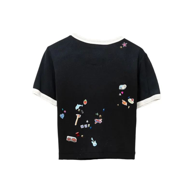Maison Mihara Yasuhiro Smiley face Print T shirt-1