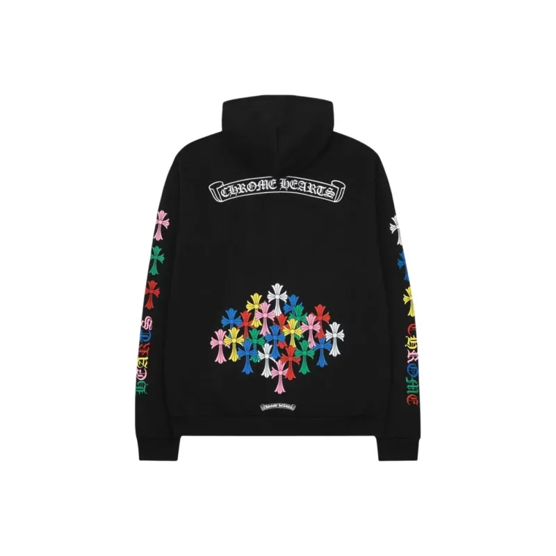 Chrome Hearts Multi Color Cross Hoodie-1