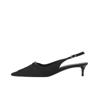 MANGO Party Slim Heel High Heels 3.9cm Women's Black