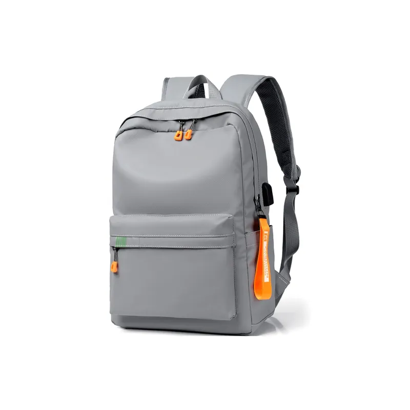 OUZIHUANG Oxford Backpack Unisex Black/Gray-5
