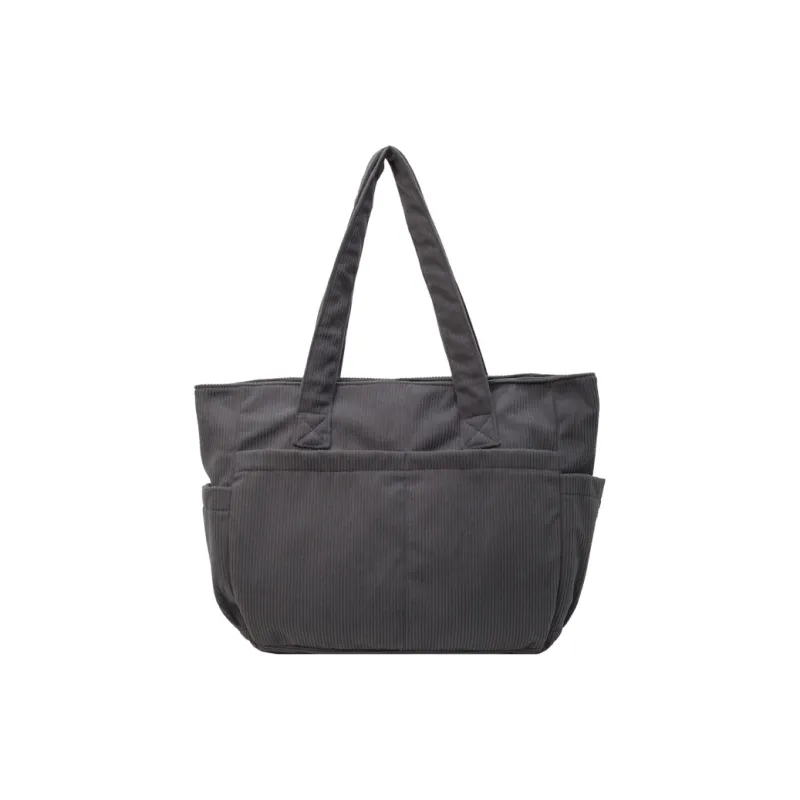 SEVENMOONS Corduroy Shoulder Bag Unisex White/Gray/Black/Army Green/Brown-3