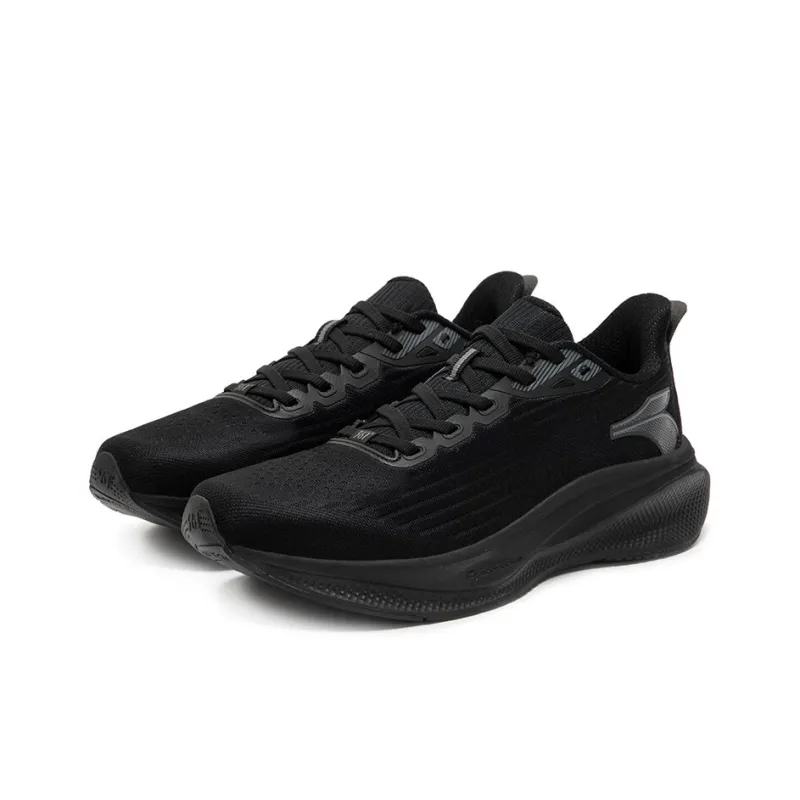 361° Magic Carpet Slip Resistant And Breathable Low Top Casual City Commute Running Shoes Men's Obsidian Black-2
