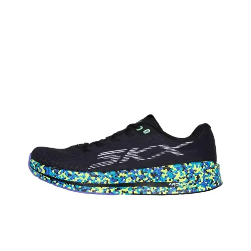 Skechers Anti Slip Wear Resistant Low Top Running Shoes Women's Black