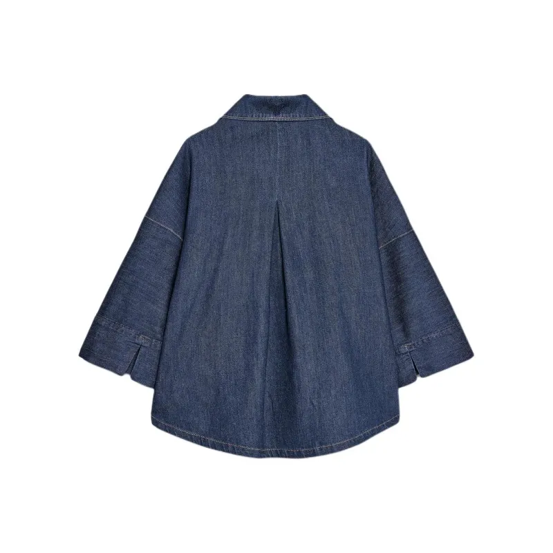 ZARA Shirts Women's Deep Indigo-1