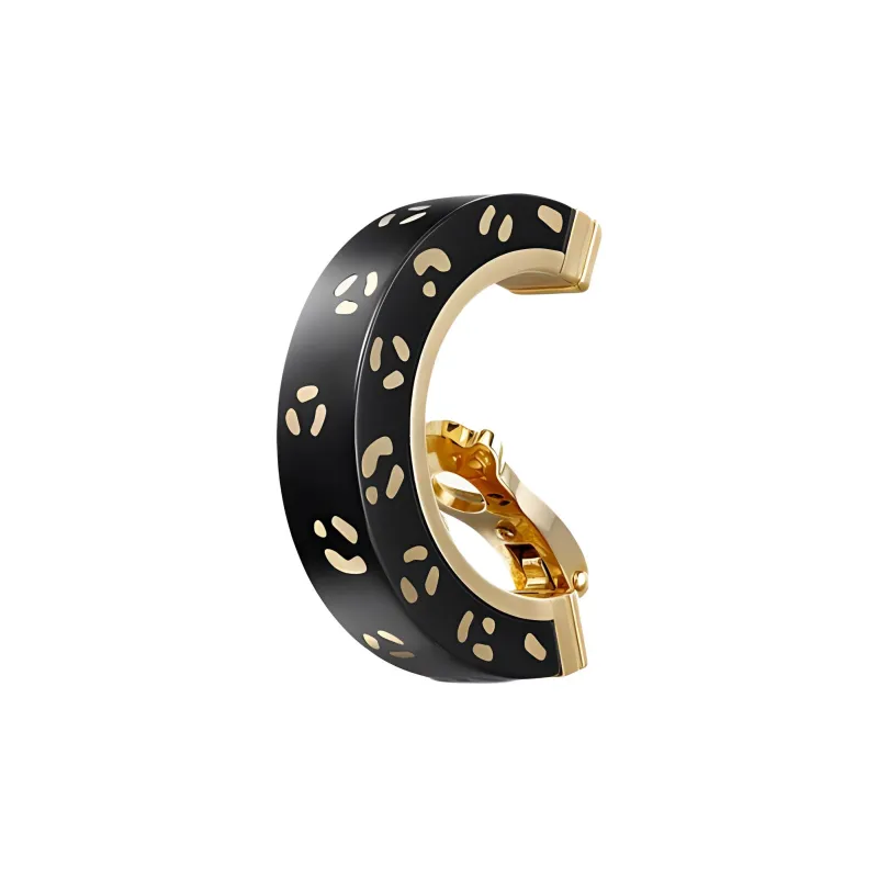 CARTIER 18K Gold Earrings Women's Black Gold-2