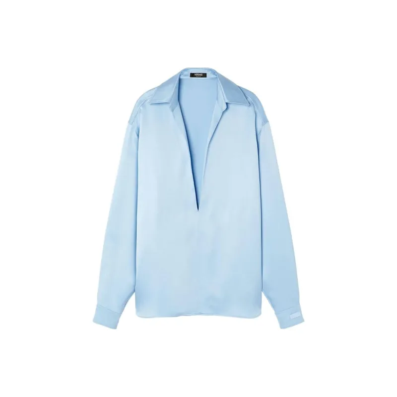 VERSACE Shirts Men Light Blue-0