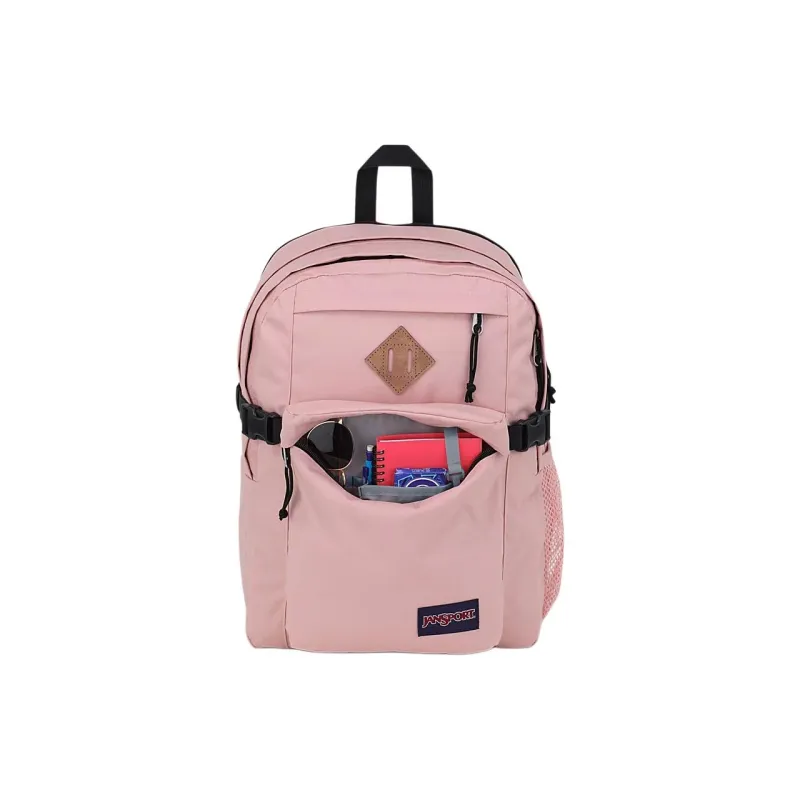 JanSport Recycled Polyester Laptop Backpack Unisex Mist Rose-1
