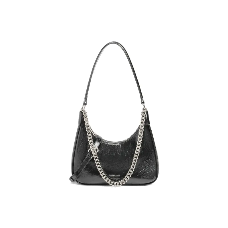 BELLE Artificial Leather Shoulder Bag Medium Size Women's Brown-8