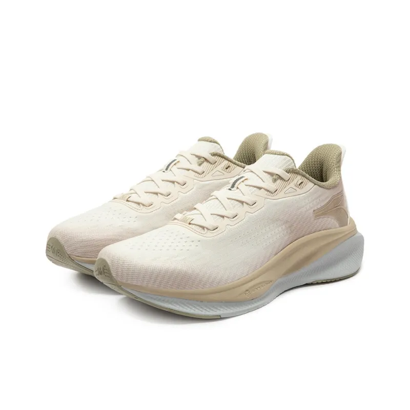 361° Magic Carpet Slip Resistant And Breathable Low Top Casual City Commute Running Shoes Men's Beige-2