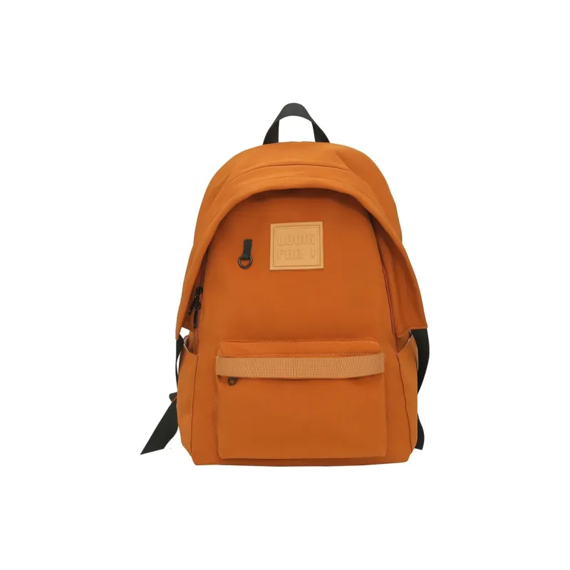 BUBM Nylon Backpack Unisex Purple/Orange/Black/White-6