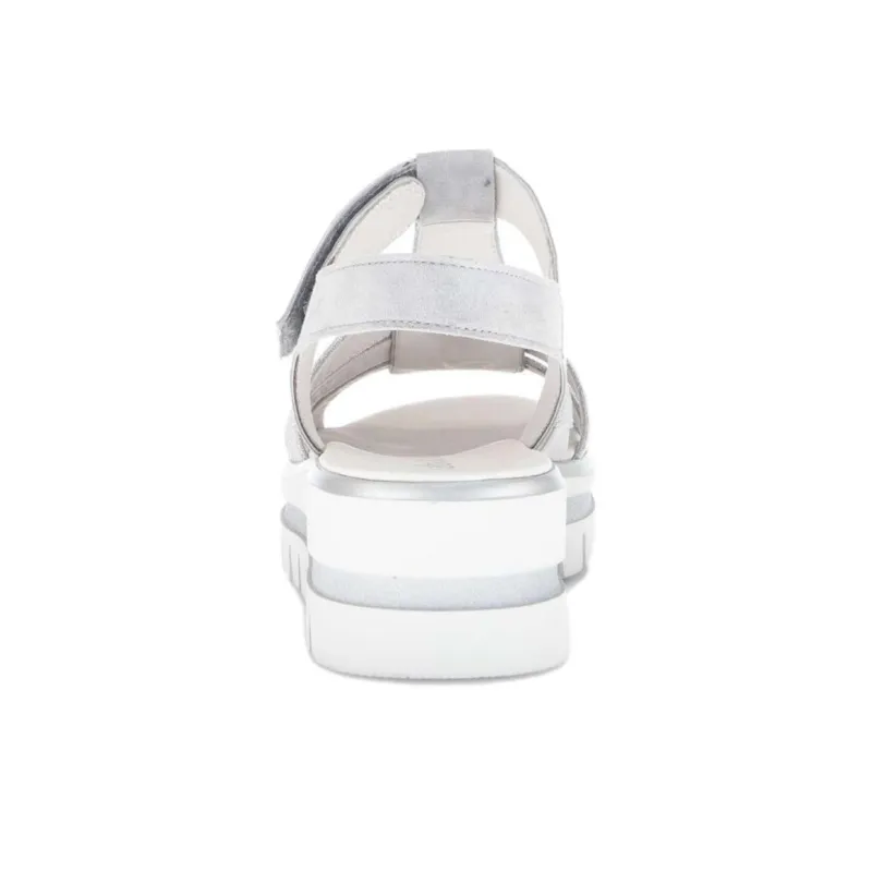 Gabor Fashion Roman Sandals 5.5cm Women's Gray Silver-4