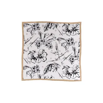 LOST PATTERN 100% Mulberry Silk Scarves Women's