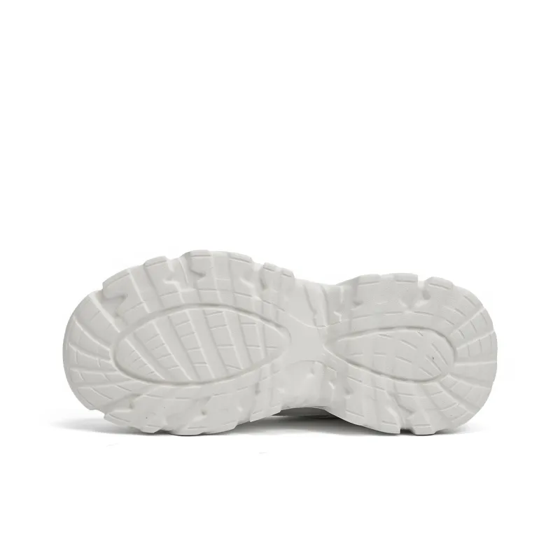 La Chapelle Cushioning, Slip Resistant, And Abrasion Resistant Low Top Chunky Sneakers Women's White-6