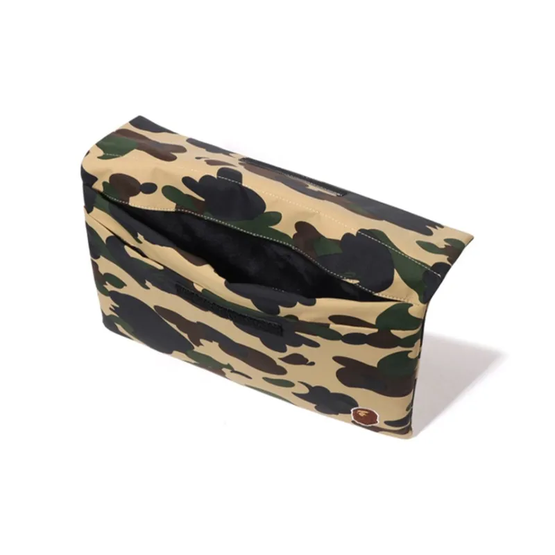 A BATHING APE Fabric Laptop Bag Men's Green/Yellow-6