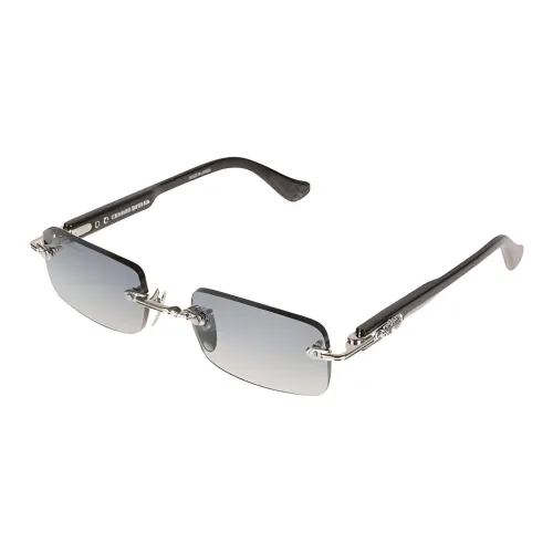 Chrome Hearts Rectangular Sunglasses Men's Black
