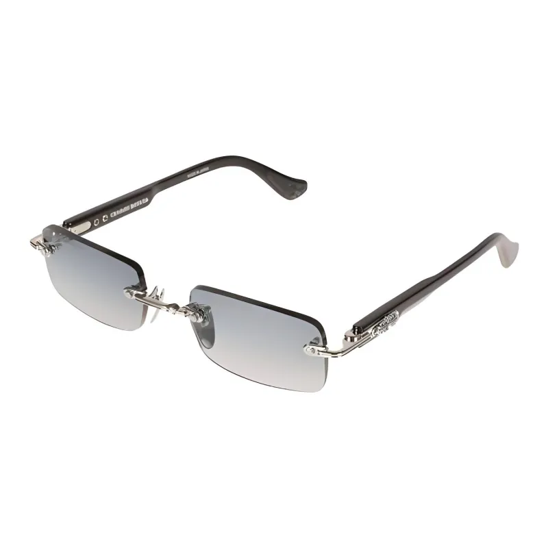 Chrome Hearts Rectangular Sunglasses Men's Black-0
