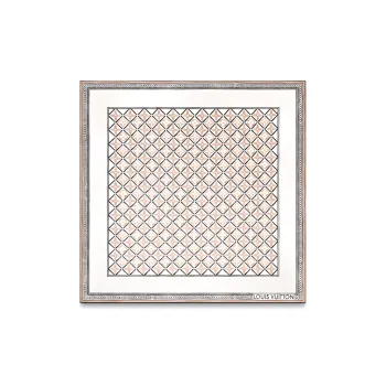 LOUIS VUITTON Silk Scarves Women's Ecru