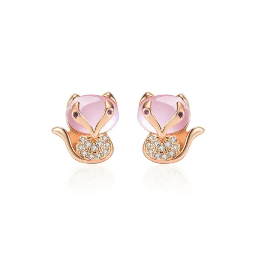 BLESSED BULLET Copper Stud Earrings Women's